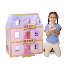 Multi-Level Solid Wood Dollhouse