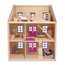 Multi-Level Solid Wood Dollhouse