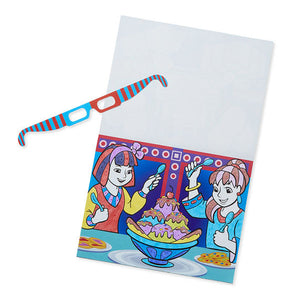 Easy-to-See 3-D Kids' Coloring Pad - Princesses, Fairies, Horses, and More