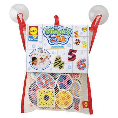ALEX Toys Rub a Dub Stickers for the Tub Numbers & Shapes